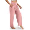 Modern Loose Fit Women's Sport Pants, Pink, for Training and Relaxation, Stylish Comfort