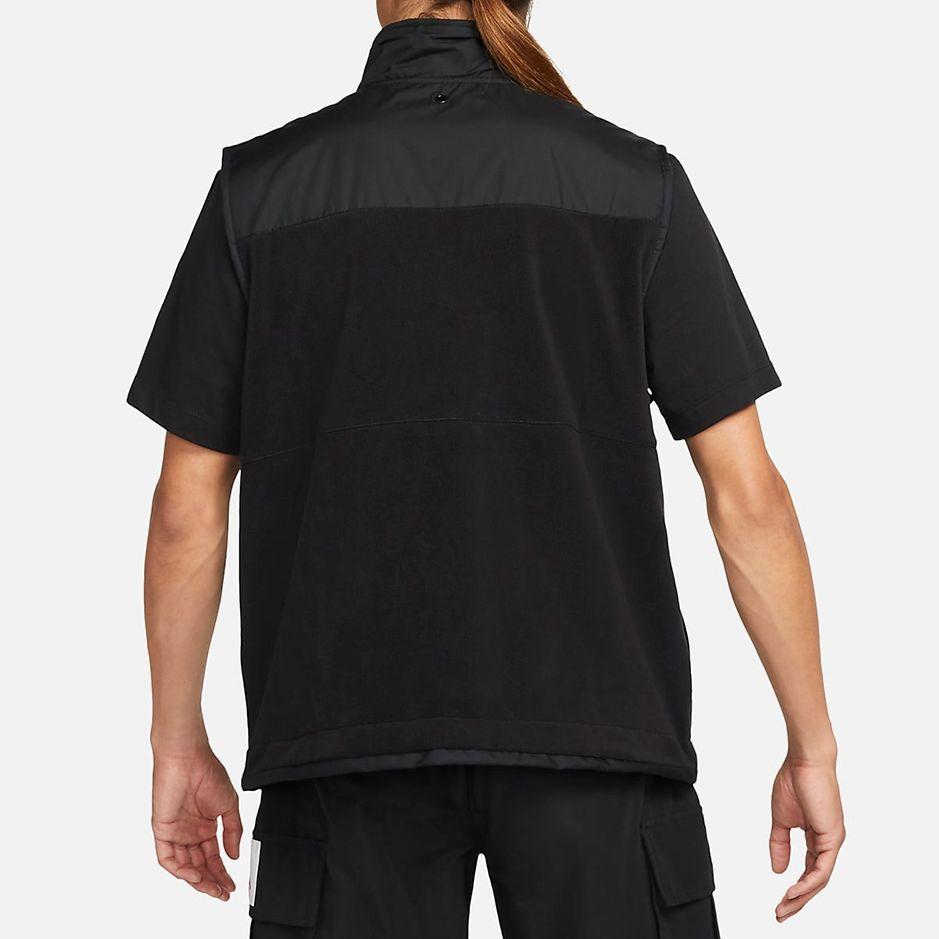 Jordan Solid Logo Letter Casual Stand-Collar Vest Men Vests Black DC9662-010