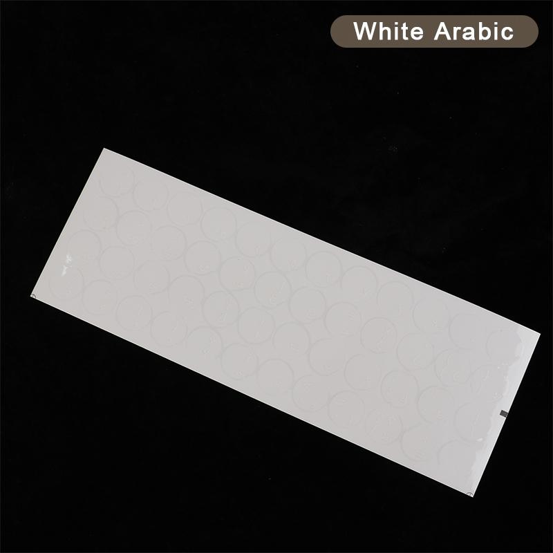 Round Keyboard Sticker Transparent Keyboard Cover English/Korea/Russian/Arabic Sticker For Dust Protection Laptop Accessories