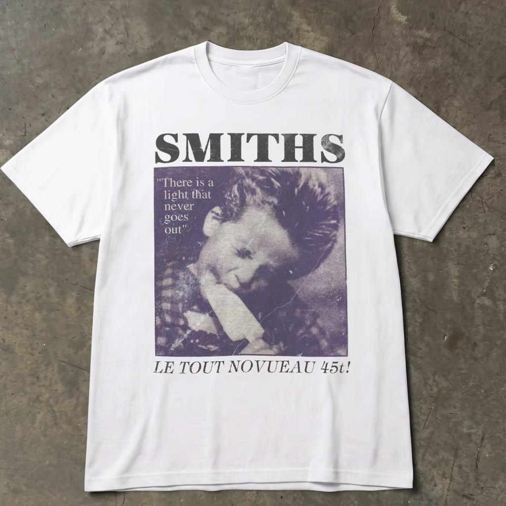 The Smiths T-Shirt, Vintage 80s Post Punk Band French 45 Single Graphic Tee