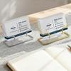 Iron Business Card Holder Tabletop Metal Name Card Rack Portable Card Organizer  Hotel Reception