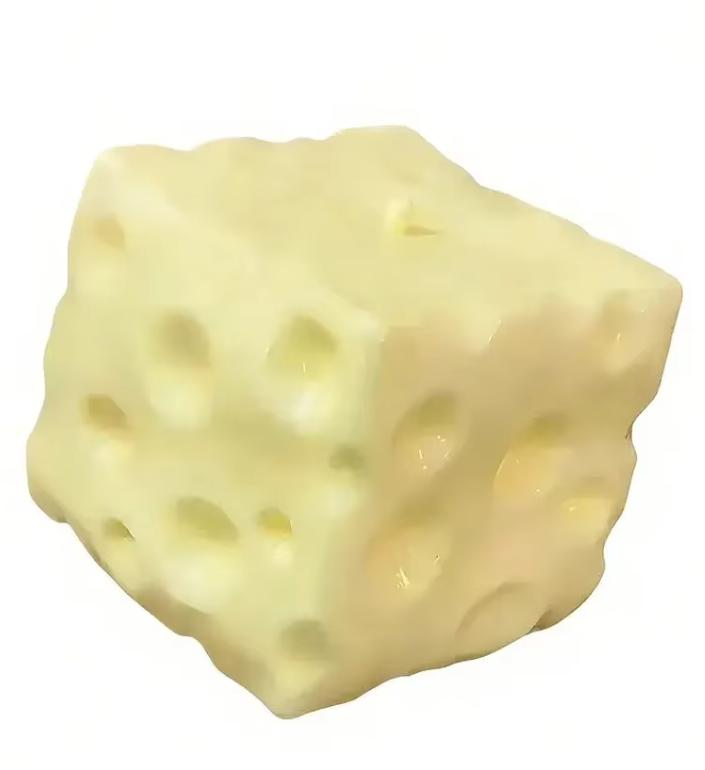 

--Jumbo Cheese Cube Stress Sphere Big Cheese Shapeable Press Sphere Non-Bounce Fidgeting Toy Asmr Sensory Anti-Stress Festival Gift