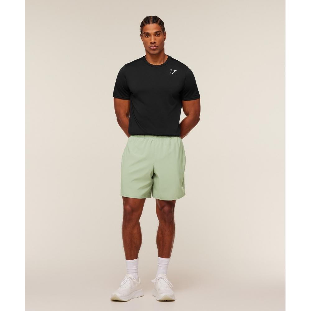 Gymshark Przybycie 7 Spodenki Gs Haze Green A2a1l Edc3