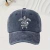 Baseballkappe mit Schildkrötenmuster im Retro-Wasch-Stil, verstellbar, Unisex, ideales Accessoire für Outdoor-Aktivitäten