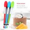 12" High-Temp Silicone Non-Slip Food Tongs: Ideal for Bread, Steak, and Barbecue.