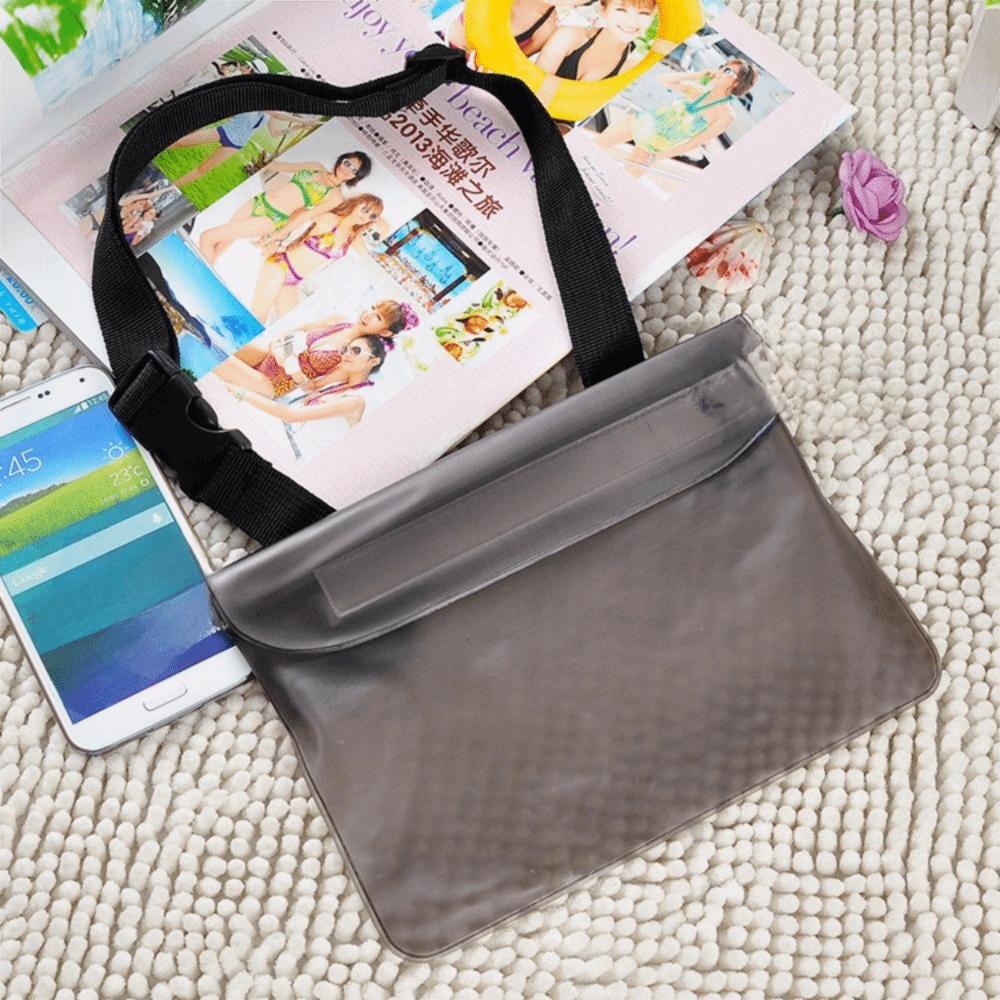 Floating Underwater Waist Bag PVC Phone Bags Case Waterproof Purse Phone Pouch  Camping чёрный