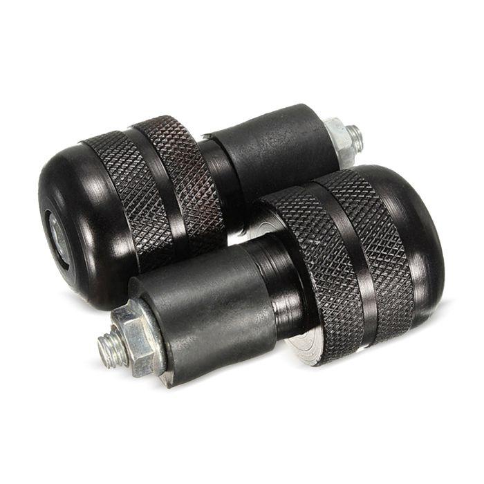 Tourtecs LE6 Handlebar Ends / Weights for Motorcycle Universal Handlebar Black