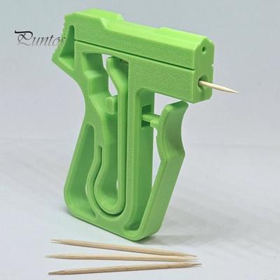 Lanciatore di stuzzicadenti stampato in 3D, giocattolo portatile per alleviare lo stress e l'ansia, giocattolo antistress per bambini, adolescenti e adulti.
