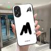 Phone Case For OPPO A18 A38 A58 A78 Back Covers Lucky Letter Protective Case For OPPOA18 OPPOA38 Tempered Glass Soft TPU Shell