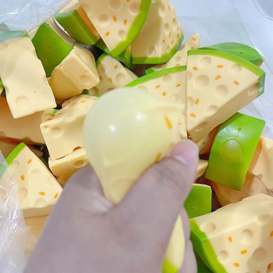 Hohle Cantaloupe Melone Stressabbau Spielzeug DIY Mehlfüllung Käse Melone Quetsch Sensorisches Spielzeug Weiche Dehnbare Angstlösende Frucht Fidget Spielzeug
