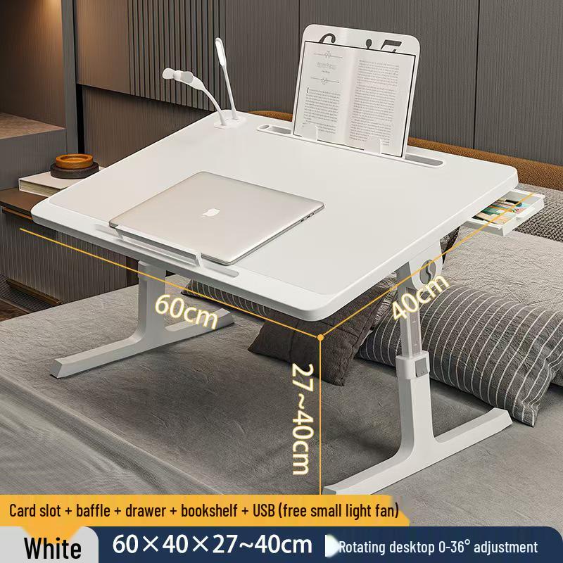 Foldable Bedside Table for Reading, Writing, and Computing - Ideal for Students and Dorms
