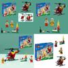 City Fire Helicopter Building Blocks Toy Abs Plastic Construction Set For Boys And Girls Perfect Gift For Kids 15.7*14.1*4.5cm Packaging