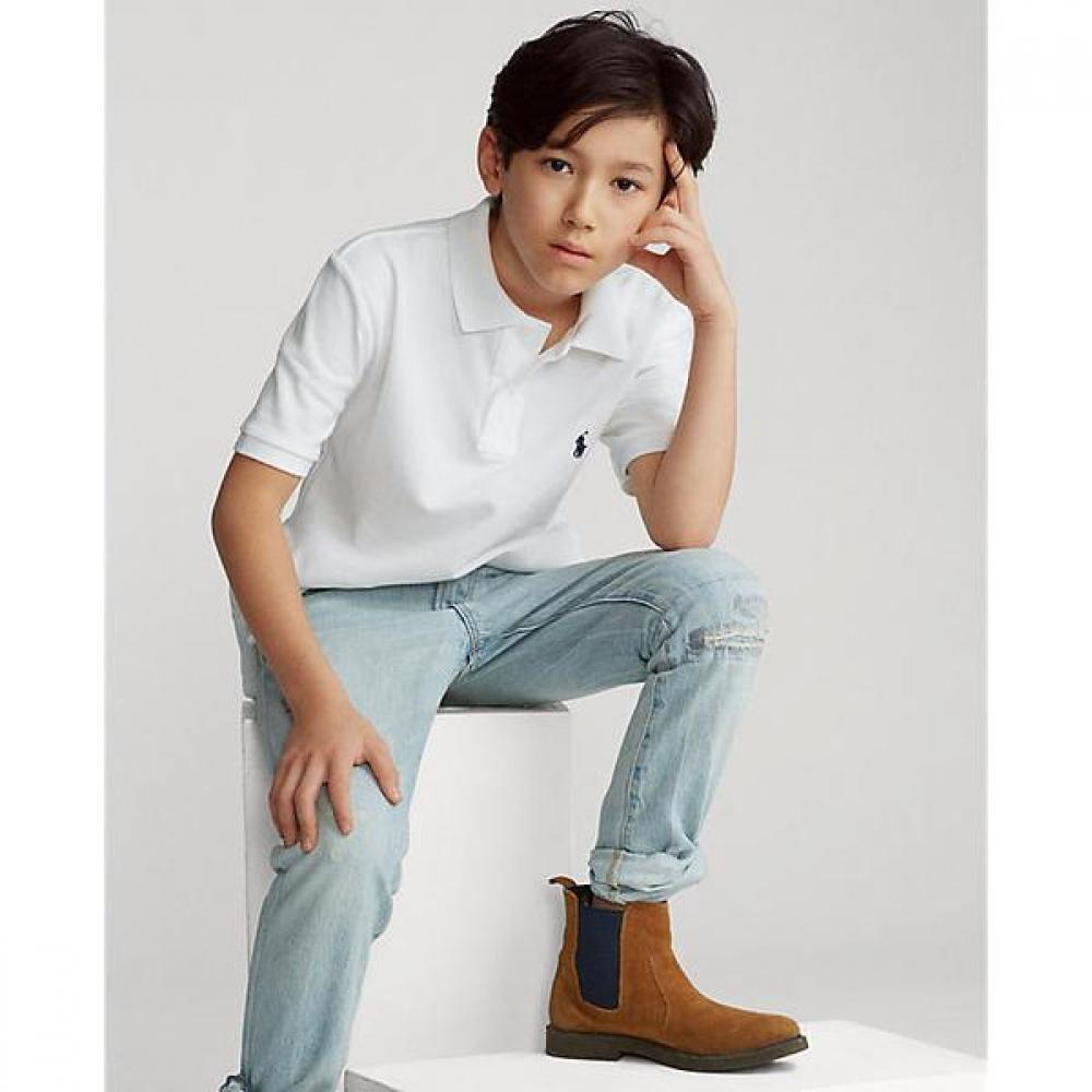 Polo Kids Boys Iconic Mesh Polo Shirt Cwpokniyn820136100