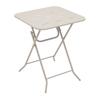 Outdoor 3-Piece Foldable Bistro Set, E Coating Furniture Sets, 2 Chairs and 1 Table, Weather-Resistant Outdoor/Indoor Conversation Set for Patio,Beige