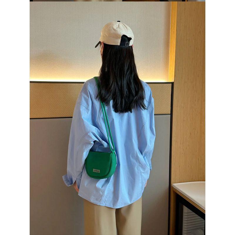 

Su Xiaojin 2024 New Arrival Korean Style Small Bag Special-Interest Design Mini Selenodont Bag Cute Mobile Phone Bag Crossbody Bag Green
