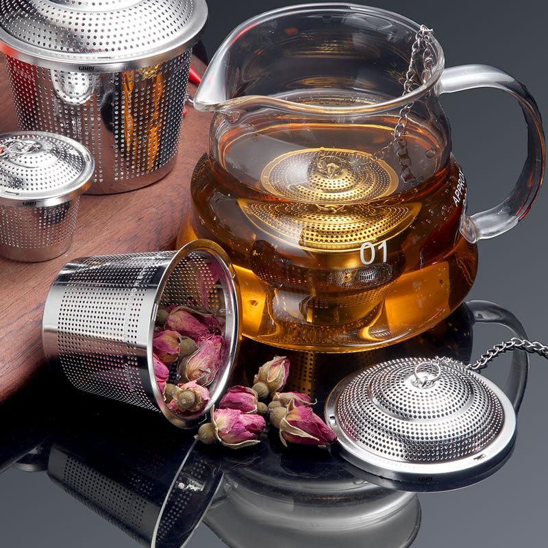 Multi Style Tea Infuser For Spice Fine Mesh Coffee Herbal Filter Kitchen Soup Seasoning Ball Tea Strainer Teaware Accessories