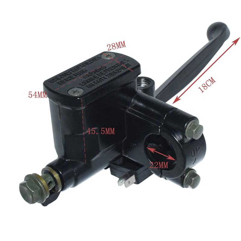 7/8" 22mm Universal Front ATV Brake Clutch Master Cylinder Reservoir Levers For 50cc 125 150 DIO GY6 Scooter Moped Right Side