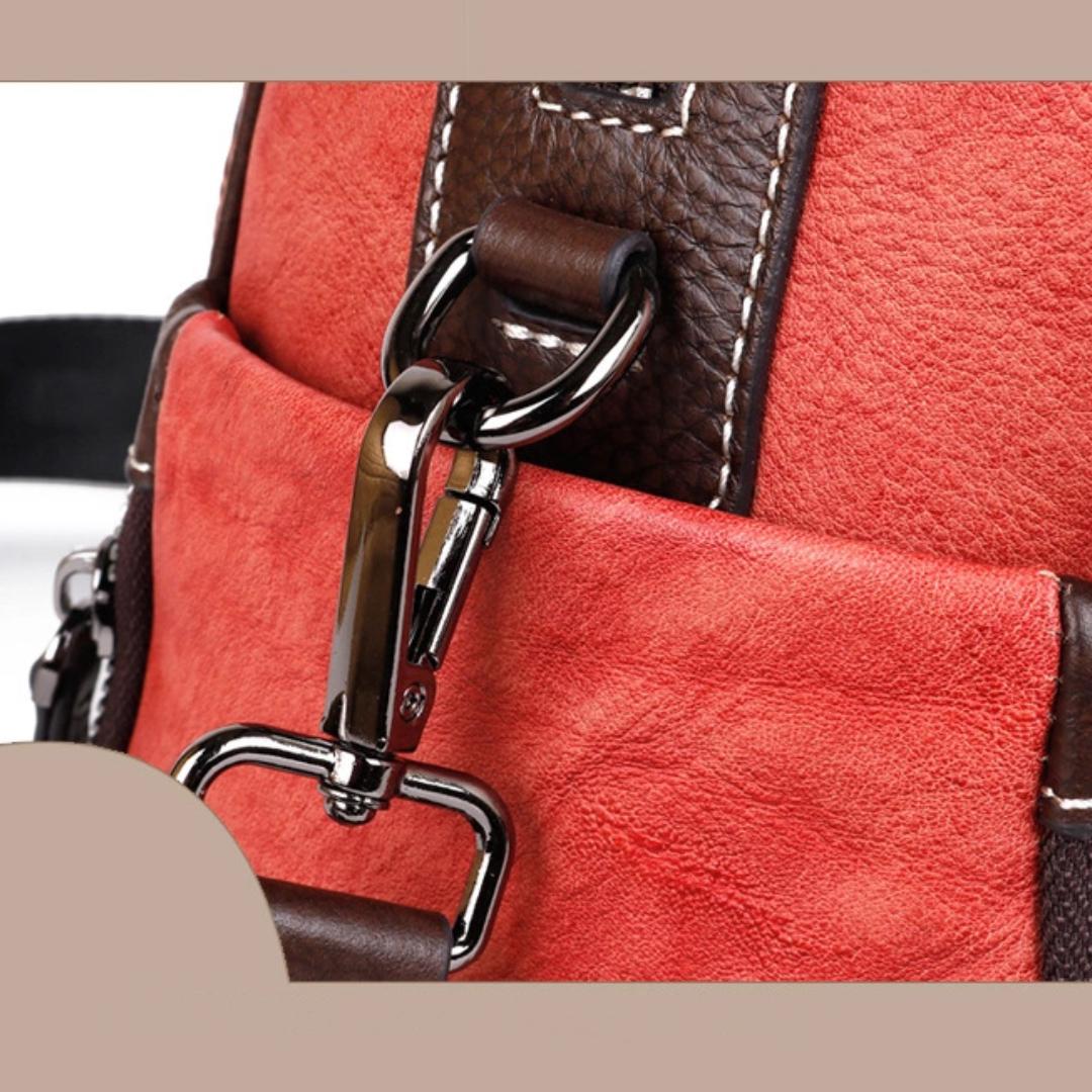 Винтажная кожаная сумка большой вместимости — фото 8