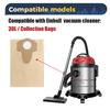 20L 30L Wet and Dry Vacuum 5/10pc Dust Bags for Einhell BT-VC1250S/BT-VC1250/20 Li S-Solo/TC-VC 18 Paper Dust Collection Bags