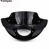 Motorcycle 5 3/4" Headlight Fairing Mask Front Light Head Lamp Cowl For Harley Sportster XL 883 1200 Touring Street Bob Dyna