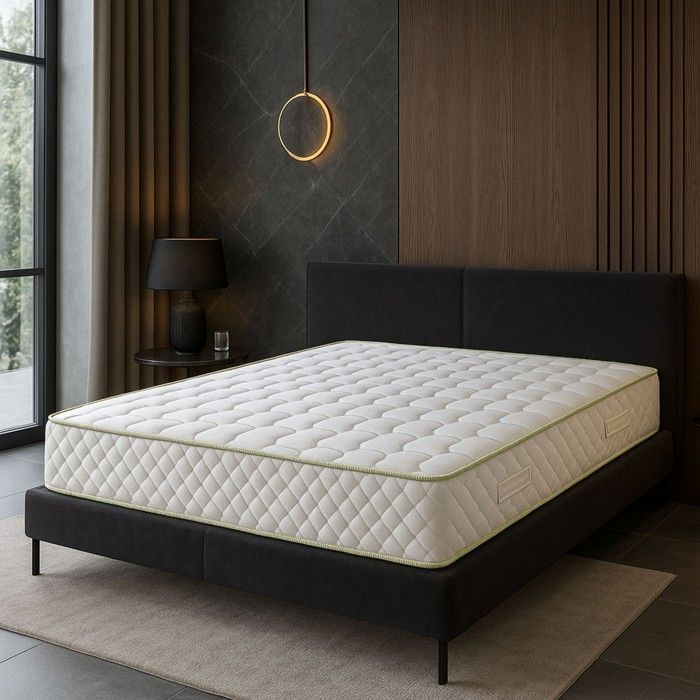 Mattress 180x200 Cm Density 35 Kg/m3 Thickness 21 Cm Soft Support Nuitsdor - MATTRESS QUIET NIGHT