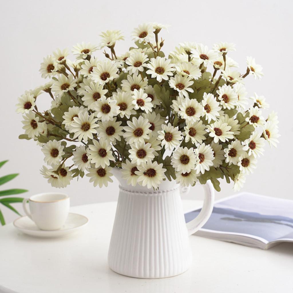 2/5PC Artificial Flowers Small Daisy Autumn Vase Wedding Home Christmas Decoration DIY Box Chrysanthemum Arrangement Accessories