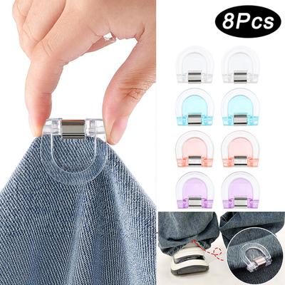 8Pcs Invisible Leg Shortening Clip,non-slip Pants Edge Clip,used for Anti-drag Pants Hem Fixing,Multifunctional Page Holder Clip