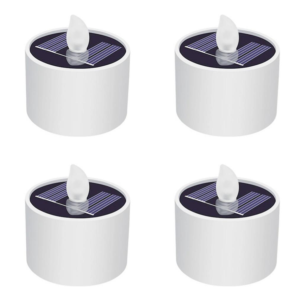 Solar Lights LED Candle Flameless Lamp Waterproof Solar Tea Light Rechargeable Garden Candle Lights for Party Home Decor