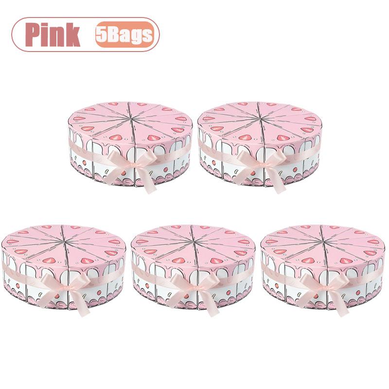Xiaomi 1-20Bags Triangle Cake Shape Birthday Party Favor Box Creative Candy Holder Gift Box for Table Decoration Candy Buffet