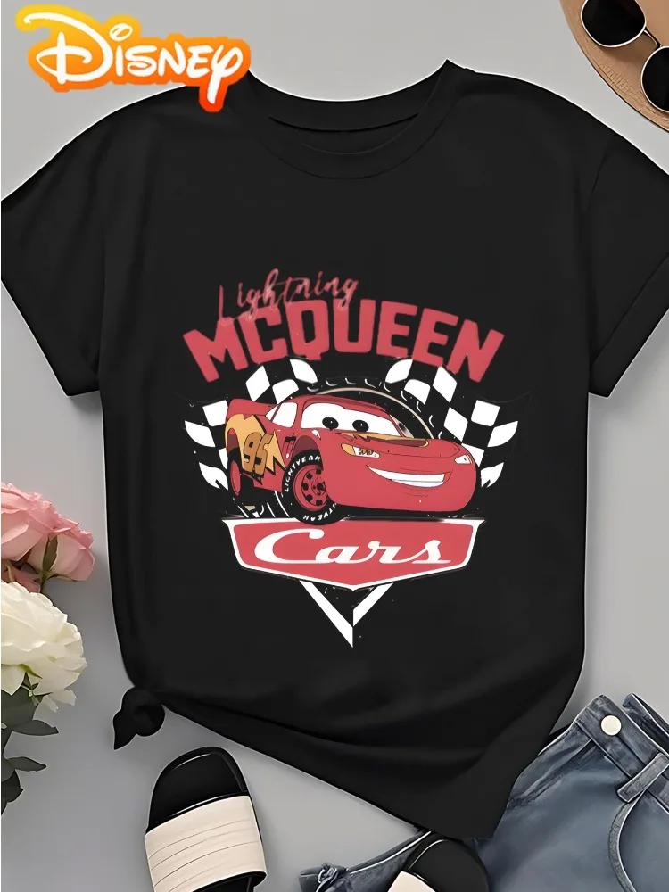 2026 Summer Lightning Mcqueen Graphic Tshirt Unisex Unisex Fashion Cotton Quality Casual Loose Short Sleeve Classic Unisex