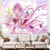 XXL Cool Honkai Impact 3rd Gaming Cute Girl Elysia Tapestry Decoration Bedroom Dormitory Background Living Room Club Tapestry