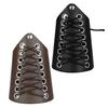 2pc PU Leather Gauntlet for Men Women Wristband Wide Bracer Arm Cuff