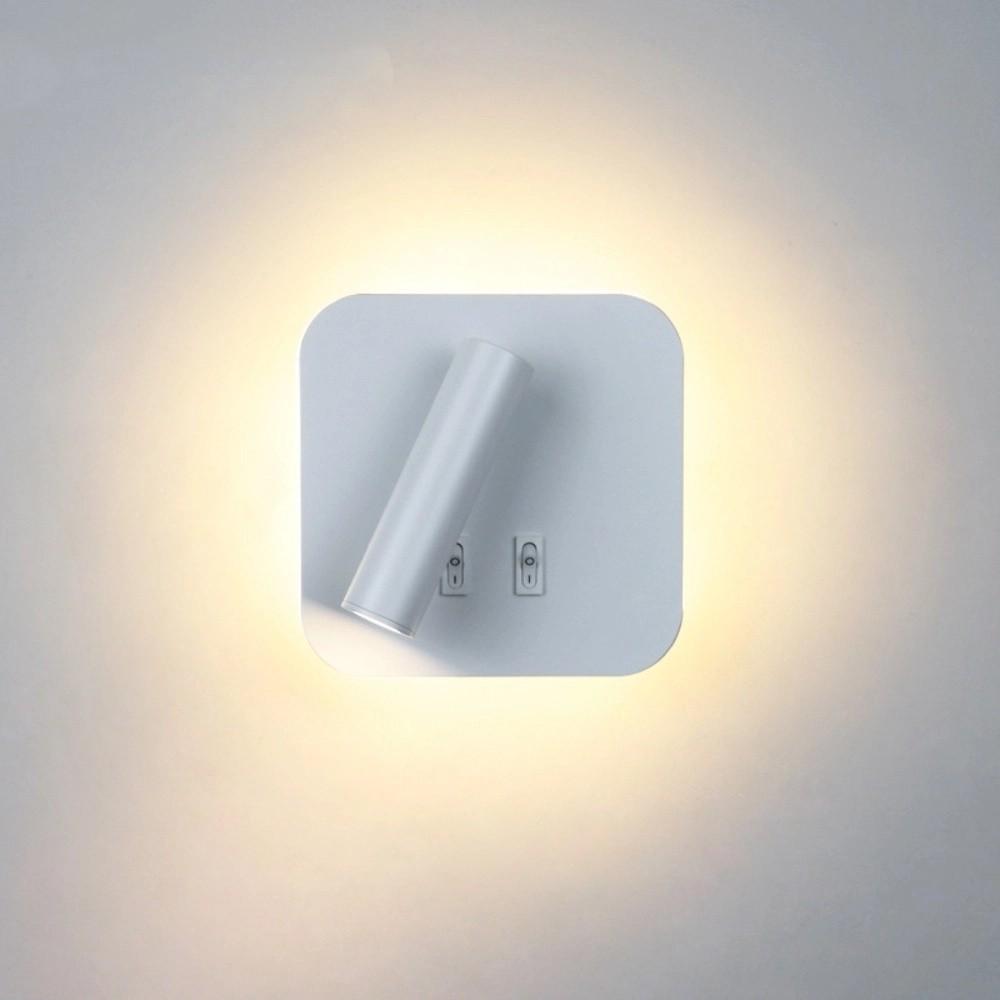 Dual Switch Reading Wall Lamp 350 Degree Rotating Rotating Light LED Wall Light  Bedhead Area