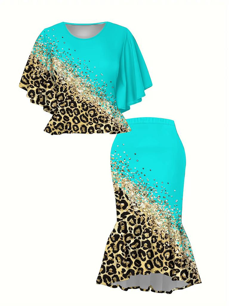 3D Printed Classical Totem Women's Print, Fashionable Large-sized, Elegant, Versatile for All Seasons. T-shirt, Skirt and Set, Fashionable Style