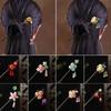 Vintage Handmade Luxury Flower Tassel Hairpins Hair Sticks Hair Wood Chinese Hair Stick Pins For Women Hair Ornaments headdress