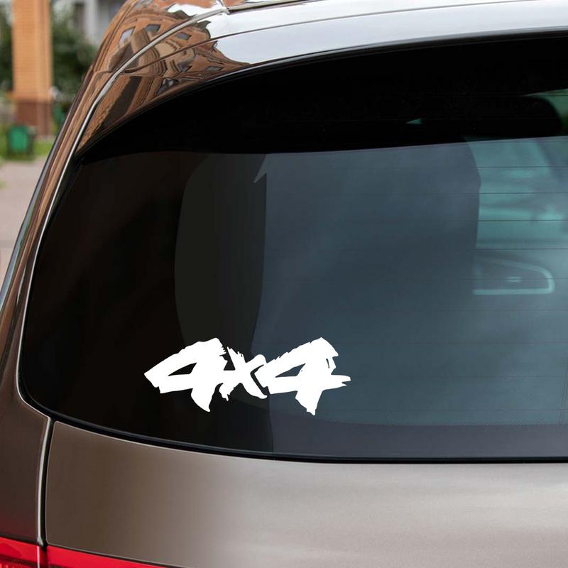 4x4 Stickers For Trucks Sun-Proof Waterproof Creative Car Sticker Versatile Off Road Decals For Motorcycle Sports Track Scooter