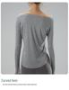 Women's One-Shoulder Yoga Cardigan T-Shirt, Body-Concealing, Casual Sportswear for Pilates.