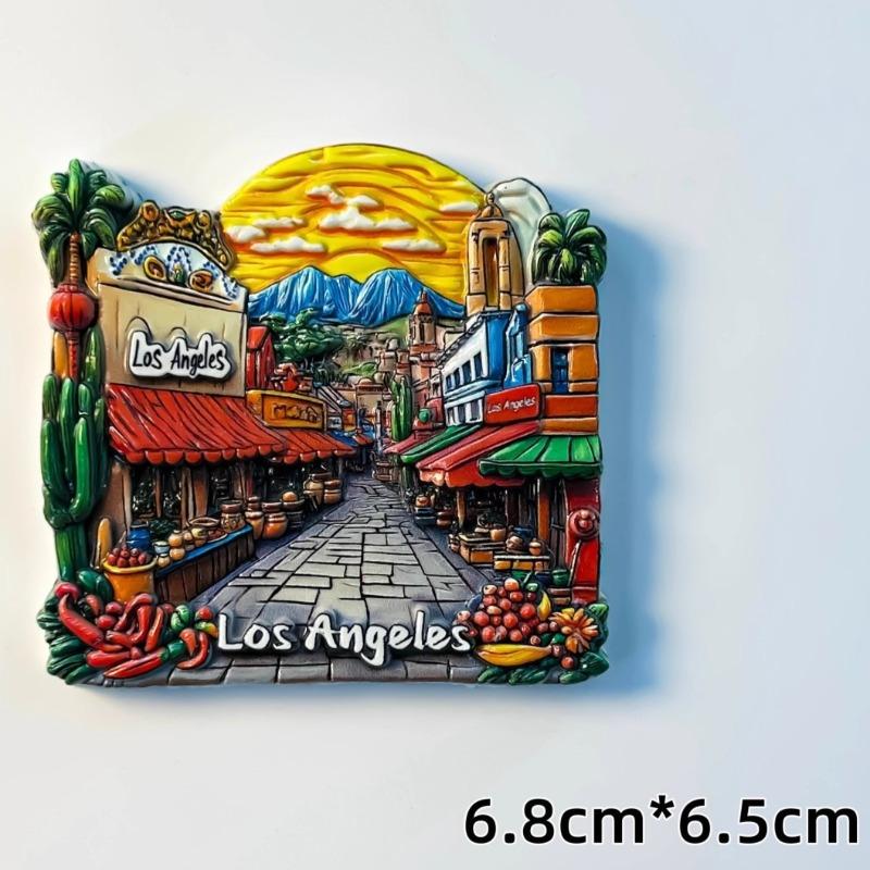 United States Refrigerator Magnets Los Angeles Travel Souvenirs America San Francisco Brooklyn Bridge Fridge Stickers Gifts