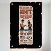 Vintage Kumite Fight Tin Sign, NO HOLD NO REST NO ARMED! Frank Vs Barred, American Flag & Chronos 2-6 Settings Metal Plaque for