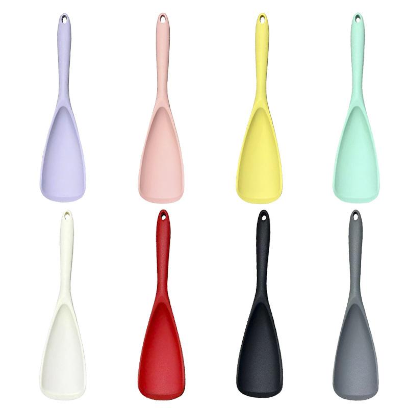 New all-silicone duck bill shovel household kitchen integrated cooking shovel non-stick pan shovel high temperature salad