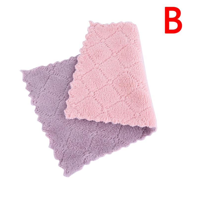 1Pc Super Absorbent Microfiber Kitchen Dish Cloth Household Cleaning Towel