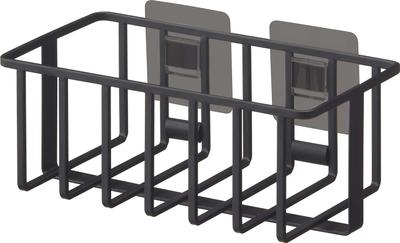 Yamazaki Jitsugyo 5996 Film Hook Toilet Supplies Storage Rack Black Approx. W 21 X D 11.2 X H 8.3 Cm (Film Hook Not Included) Tower Collective