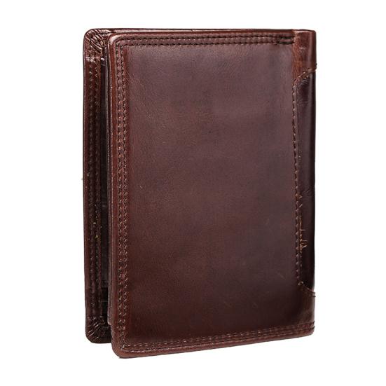 Men Short Faux Leather Wallet Large Capacity Bi-fold Wallet with Zipper Pocket Cash Coin Card Holder Folding Front Pocket Business Wallet
