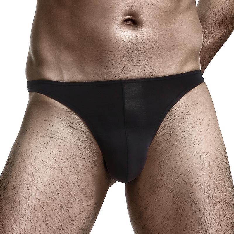 Herren-String aus Eisseide mit niedriger Taille und U-Konvex-Form – Atmungsaktive, sexy, elastische Sportunterwäsche