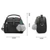 Women Small Pompon Leaf PU Leather Messenger Bags Shoulder Bag Leather Handbags Bag