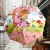 1pc fairy butterflies Automatic Folding Umbrella, Heavy Duty 8 Rib Iron Frame,  Suitable for Travel, Daily Use, Birthday, Decor Gift m0104042