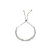 High-End Geometric Crystal Adjustable Bracelet with Luxury Drawstring Design - New Influencer Jewelry