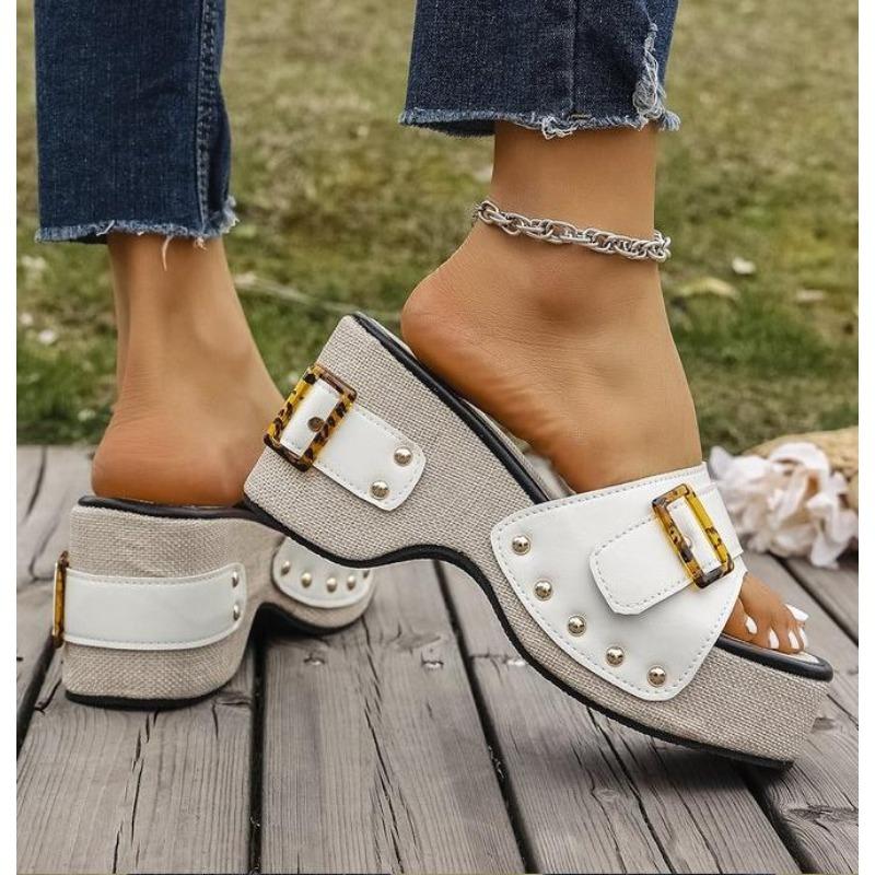 Fashion Summer Women Wedge Sandals Premium Orthopedic Open Toe Sandals Vintage Anti-slip Leather Casual National Style Shoes for Women
