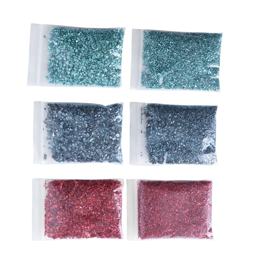 DIY Resin Filler Irregular Glass Chips Crushed Glass Mold Filler Glitter Nail Art Craft Vase Decoration
