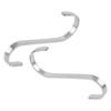12pcs S Hook Flat Stainless Steel Silver Anti-drop No Bayonet Hook For Kitchen Garden Garage Hanging Utensil Home